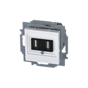 ABB Levit Белый USB зарядка 2-ая