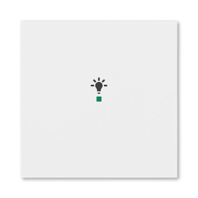 ABB Levit Белый Клавиша 1-ая с символом освещения free@home
