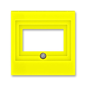 ABB Levit Жёлтый / дымчатый чёрный Накладка для розеток USB / HDMI / VGA Жёлтый
