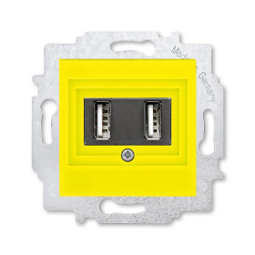 ABB Levit Жёлтый USB зарядка 2-ая