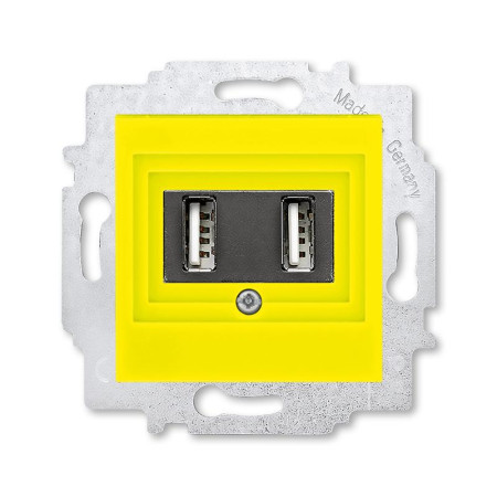 ABB Levit Жёлтый USB зарядка 2-ая