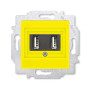 ABB Levit Жёлтый USB зарядка 2-ая