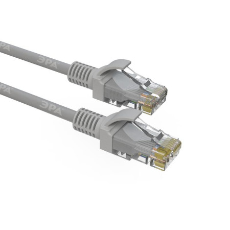 Патч корд Simple PC-1U-A U/UTP категория 5e, длина 1 метр, неэкранированный, серый