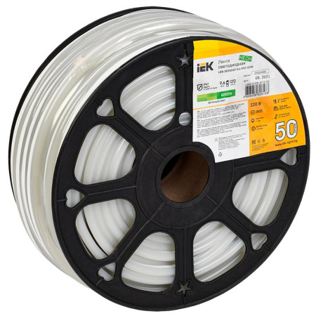 Лента светодиодная "неон" 50м LSR-2835G120-9,6-IP67-220В