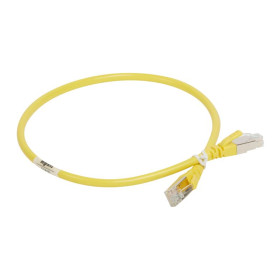 Патч-корд S/FTP категория 6а PVC 0,5 м желтый