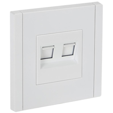 FORTE&PIANO Розетка двойная RJ11+RJ45 кат.5E FP235 белый