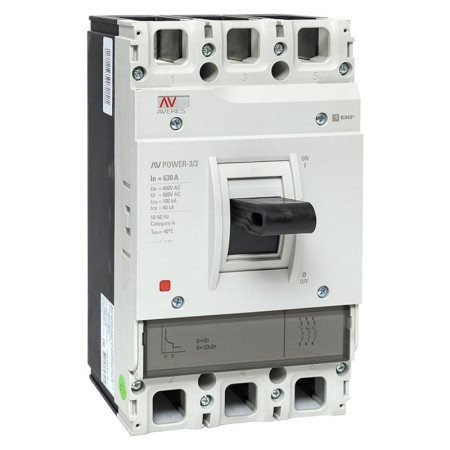 Автоматический выключатель AV POWER-3/3 630А 100kA TR AVERES