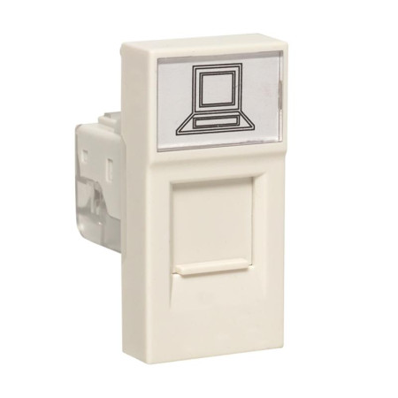Розетка RJ45., категории 5e (ширина 1 модуль)