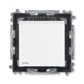 ABB Levit Белый / белый Переключатель кнопочный 1-кл. IP44