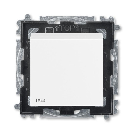 ABB Levit Белый / белый Переключатель кнопочный 1-кл. IP44