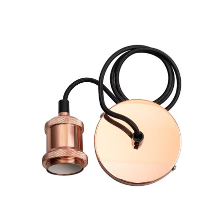 Патрон декоративный с проводом RETRO PLC 01 E27 230V/1M Rose gold