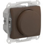 Glossa Шоколад Светорегулятор (диммер) повор-нажим, LED, RC, 315Вт, механизм