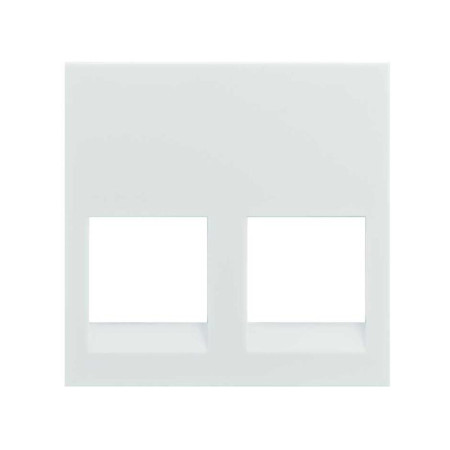 Simon S400 Адаптер без шторок 2 RJ45 Panduit, белый, Simon 400