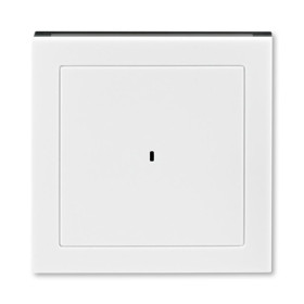 ABB Levit Белый / дымчатый чёрный Накладка для выключателя карточного