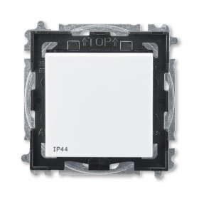 ABB Levit Белый / дымчатый чёрный Переключатель 1-кл. IP44