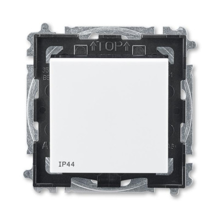 ABB Levit Белый / дымчатый чёрный Переключатель 1-кл. IP44