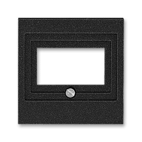 ABB Levit Антрацит / дымчатый чёрный Накладка для розеток USB / HDMI / VGA Антрацит