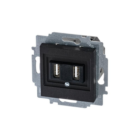 ABB Levit Антрацит USB зарядка 2-ая