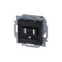 ABB Levit Антрацит USB зарядка 2-ая