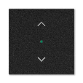 ABB Levit Антрацит Клавиша 1-ая с символом жалюзи free@home