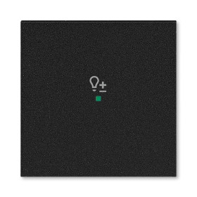 ABB Levit Антрацит Клавиша 1-ая с символом светорегулятора free@home