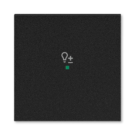 ABB Levit Антрацит Клавиша 1-ая с символом светорегулятора free@home