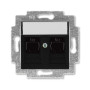 ABB Levit Антрацит Розетка комп. 2-ая 2хRJ45 категория 5e