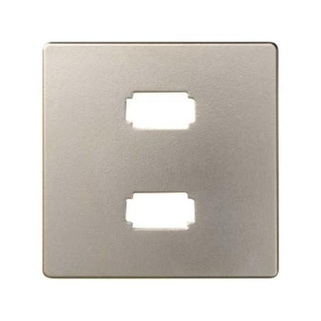 Simon 82 Накладка для коннектора 2*USB 2.0 типа А, "мама", S82, S82N, шампань