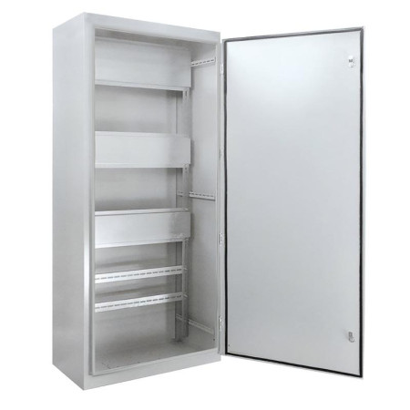 Каркас напольный цельносварной  ВРУ-1 (1800х800х450) IP54 в комплекте с боковыми панелями серый