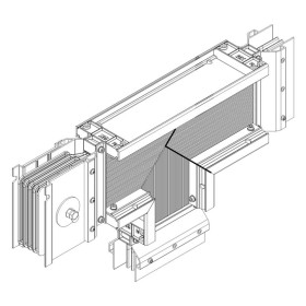 Секц. T-обр. вниз 1000А Cu 3L+N+1/2PE IP55 тран. IEK