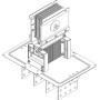 Секц. флан. Тип2 1600А Al 3L+N+PER IP55 тран. IEK