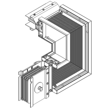 Секция Z вверх лев. 1250А Cu 3L+N+PER IP55 тран. IEK