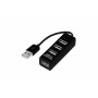 Разветвитель USB на 4 порта черный