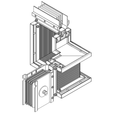 Секция Z лев. вверх 3200А Cu 3L+N+PER IP55 тран. IEK
