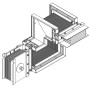 Секция Z вверх прав. 630А Cu 3L+N+1/2PE IP55 тран. IEK