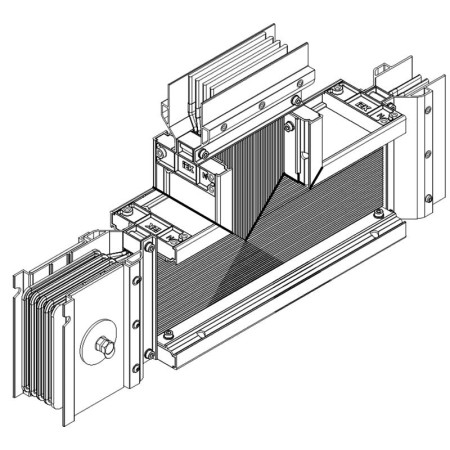 Секц. T-обр. вверх 1600А Cu 3L+N+PER IP55 тран. IEK