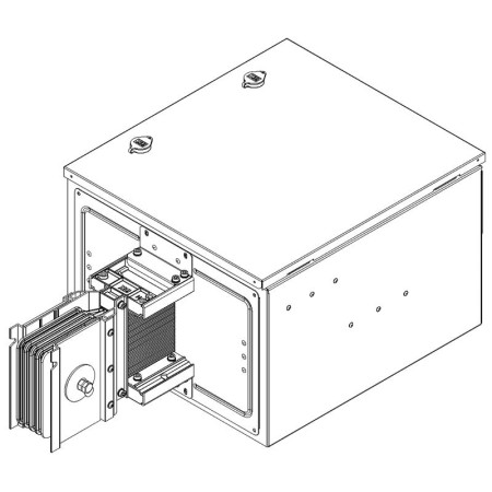 Секц. соед. с др. тип. 2500А Cu 3L+N+PER IP55 тран. IEK
