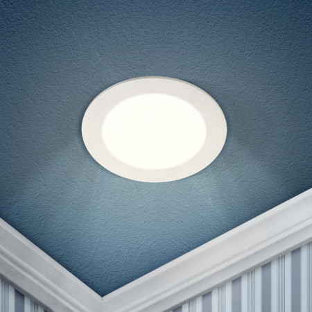 Светильник светодиодный встраиваемый downlight LED 1 12Вт 4000К белый круг