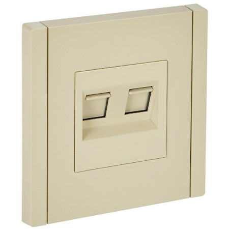 FORTE&PIANO Розетка комп. 2-ая RJ45 кат.5E FP433 ваниль