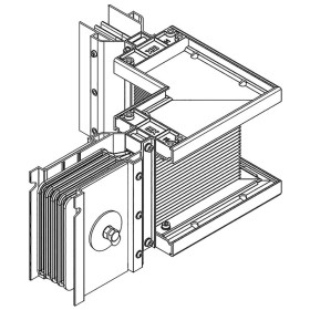 Секц. угл. лев. 2500А Cu 3L+N+PER IP55 тран. IEK